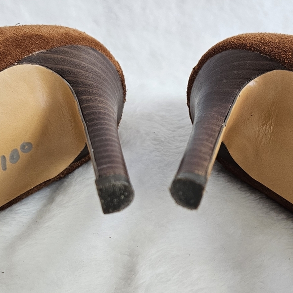 Womens Coach Salene Brown Suede Ankle Boots - Picture 5 of 6